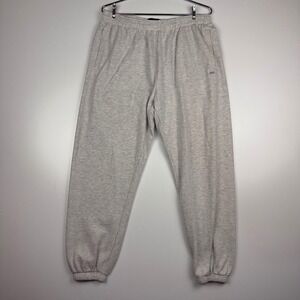 Aeropostale AERO Jogger Sweatpants Men's Large Gray Fleece Zip Pocket Logo